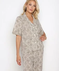 Cleobella Pants>Ares Pant Set Mystic Block Print