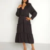 Cleobella Dresses>Briar Midi Dress Black
