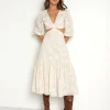 Cleobella Dresses>Celeste Midi Dress Ivory