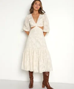 Cleobella Dresses>Celeste Midi Dress Ivory