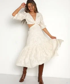 Cleobella Dresses>Celeste Midi Dress Ivory
