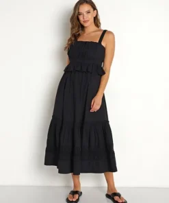 Cleobella Dresses>Diana Ankle Dress Black