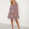 Cleobella Dresses>Hattie Mini Dress Vine Print