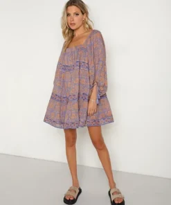 Cleobella Dresses>Hattie Mini Dress Vine Print
