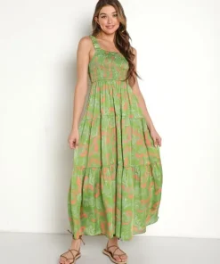 Cleobella Dresses>Julia Maxi Dress Abstract Print