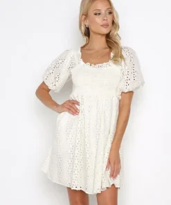 Cleobella Dresses>Lucca Mini Dress Cream