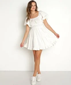 Cleobella Dresses>Olive Mini Dress Ivory