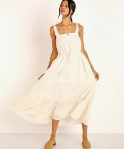 Cleobella Dresses>Orson Midi Dress Ivory