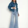 Cleobella Jackets>Quilted Patchwork Jacket Indigo