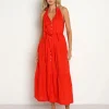 Cleobella Dresses>Simone Ankle Dress Cherry