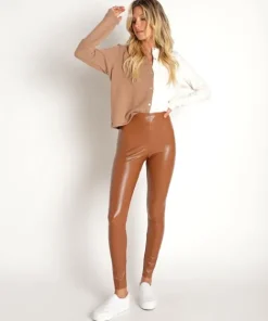 Commando Pants>Faux Leather Legging Cocoa