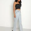Commando Tops>Faux Leather Smocked Tube Top Black