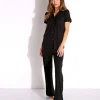 Cosabella Pj Sets>Bella PJ Short Sleeve and Pant Set Black/Black