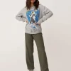 Daydreamer Knits>Bowie Serious Moonlight Sweatshirt Heather Grey