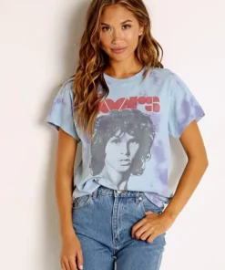 Daydreamer Tops>Doors Strange Days Tour Tee Cloud Wash