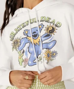 Daydreamer Knits>Grateful Dead Sunshine Daydream Cropped Hoodie