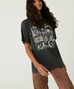 Daydreamer Tops>Kiss Sonic Boom Weekend Tee Vintage Black