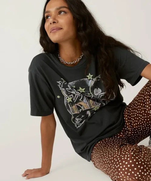 Daydreamer Tops>Kiss Sonic Boom Weekend Tee Vintage Black