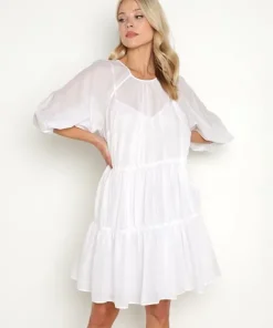 Devotion Dresses>Saint John Short Dress White