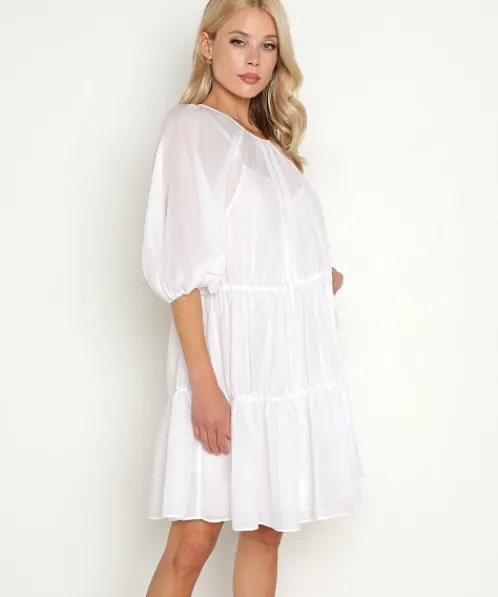 Devotion Dresses>Saint John Short Dress White