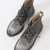 Dolce Vita Boots>Bardot Velvet Combat Boot Charcoal