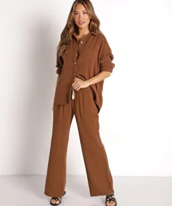DONNI. Pants>Bubble Pant Chocolate
