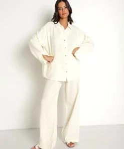 DONNI. Pants>Bubble Pant Cream