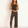 DONNI. Tops>Knit Pearl Tank Charcoal