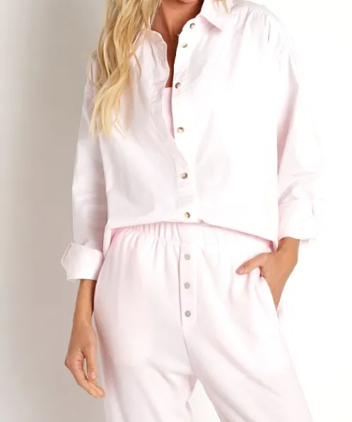 DONNI. Tops>Pop Button Down Pixie