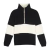 DONNI. Knits>Terry 1/2 Zip Pullover Jet