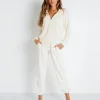 DONNI. Pants>Terry Henley Sweatpant Cream