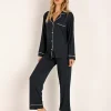 Eberjey Pj Sets>Gisele Long PJ Boxed Set Navy/Bellini