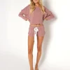 Eberjey Sleep Shirts>Heather Slouchy Top Hazelnut