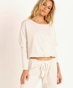Eberjey Sleep Shirts | Tops>Heather Slouchy Top Oatmeal