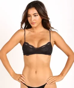 Eberjey Bras>India Lace Retro Bralette Black
