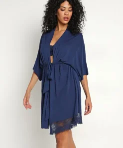 Eberjey Robes>Rosalia Robe Navy