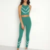 Electric & Rose Bottoms>Electric & Rose Sunset Legging Chevron Kelly/Cloud