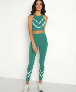 Electric & Rose Bottoms>Electric & Rose Sunset Legging Chevron Kelly/Cloud