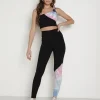 Electric & Rose Bottoms>Electric & Rose Sunset Legging Beam Onyx/Taffy/Periwinkle