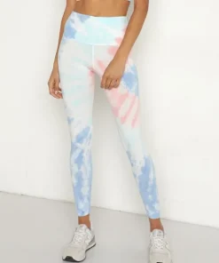 Electric & Rose Bottoms>Electric & Rose Sunset Legging Wave Rosey/Pacific/Dew