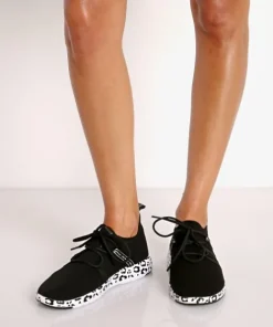 EMU Australia Sneakers>Leura Sneaker Black + Leopard