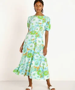 Faithfull the Brand Dresses>Beline Midi Dress Gardone Floral
