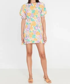 Faithfull the Brand Dresses>Florence Mini Dress Ade Floral