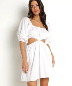 Faithfull the Brand Dresses>Gabelli Mini Dress White Poplin