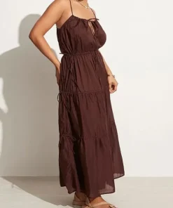 Faithfull the Brand Dresses>Henri Maxi Dress Truffle