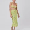 For Love & Lemons Skirts>For Love & Lemons Dubois Midi Skirt Freedom Floral