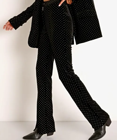 For Love & Lemons Pants>For Love & Lemons Larissa Flare Pant Black