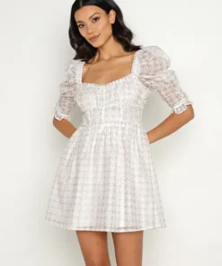 For Love & Lemons Dresses>For Love & Lemons Libby Mini Dress White