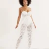For Love & Lemons Dresses>For Love & Lemons Lorena Maxi Dress White Lace