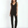 For Love & Lemons Rompers>For Love & Lemons Midnight Tide Jumpsuit Black